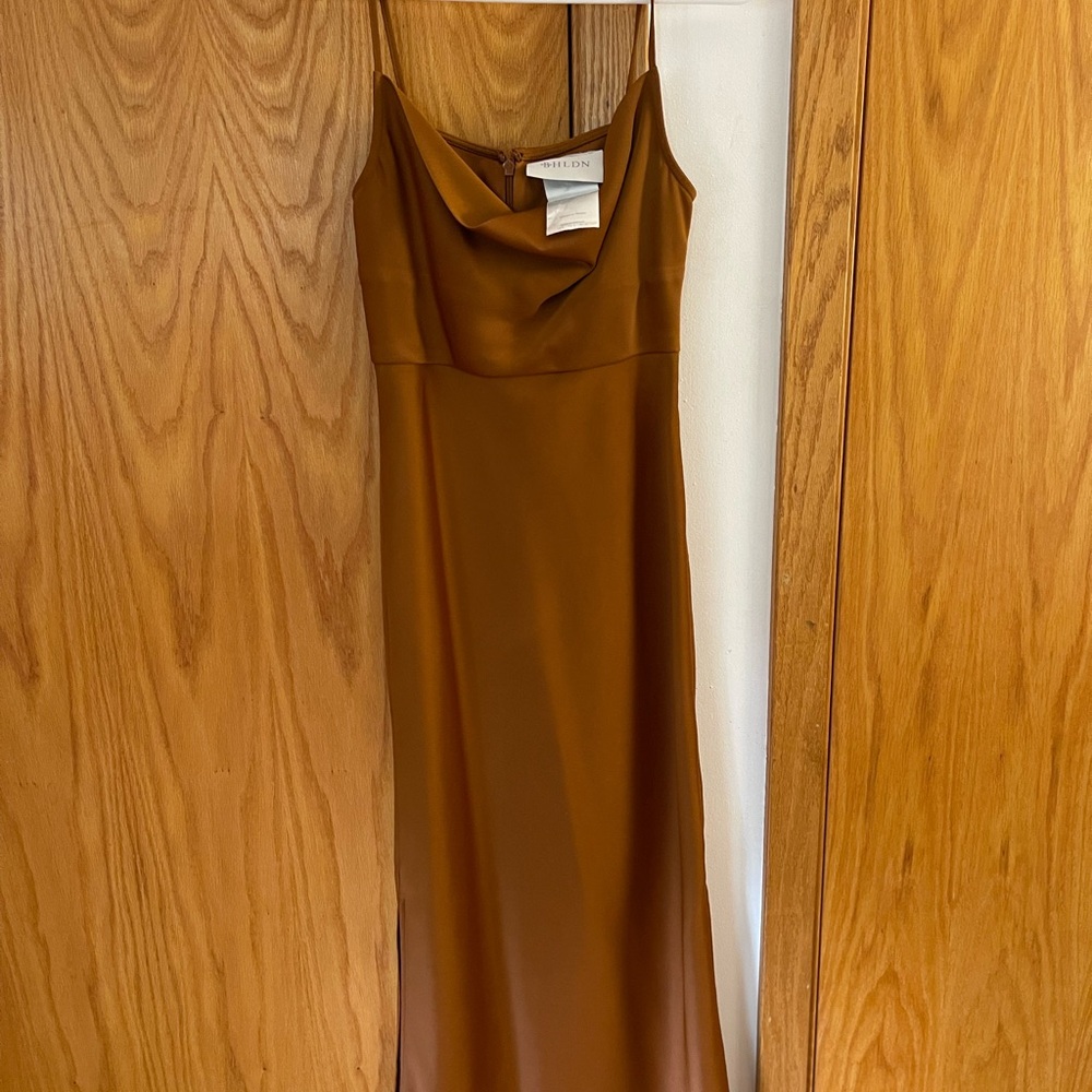 BHLDN bridesmaid dress. Size 0. Rust colored.